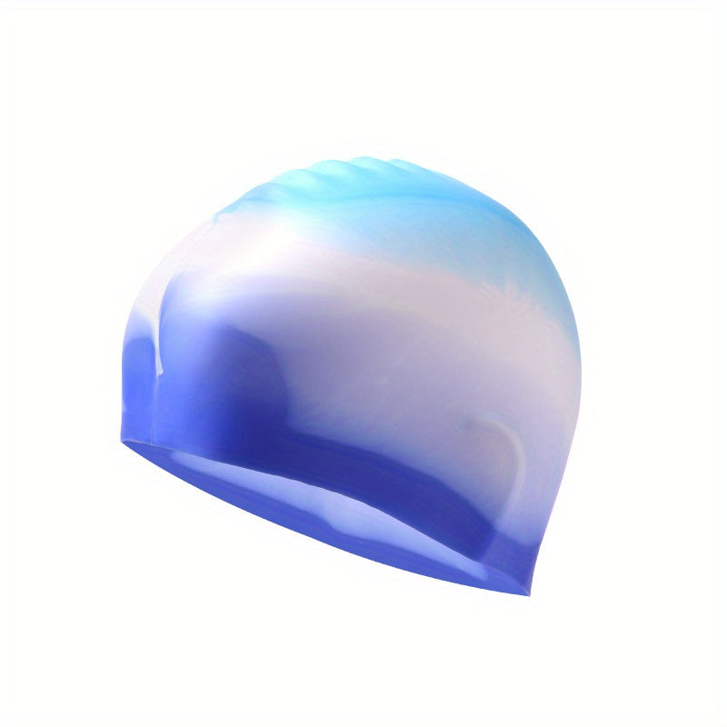 1pc Adults Silicone Waterproof Swimming Cap - Soft, Flexible, and Durable Headgear for Comfortable Swimming - Easy to Put On and Take Off, Perfect for Recreational and Competitive Swimmers