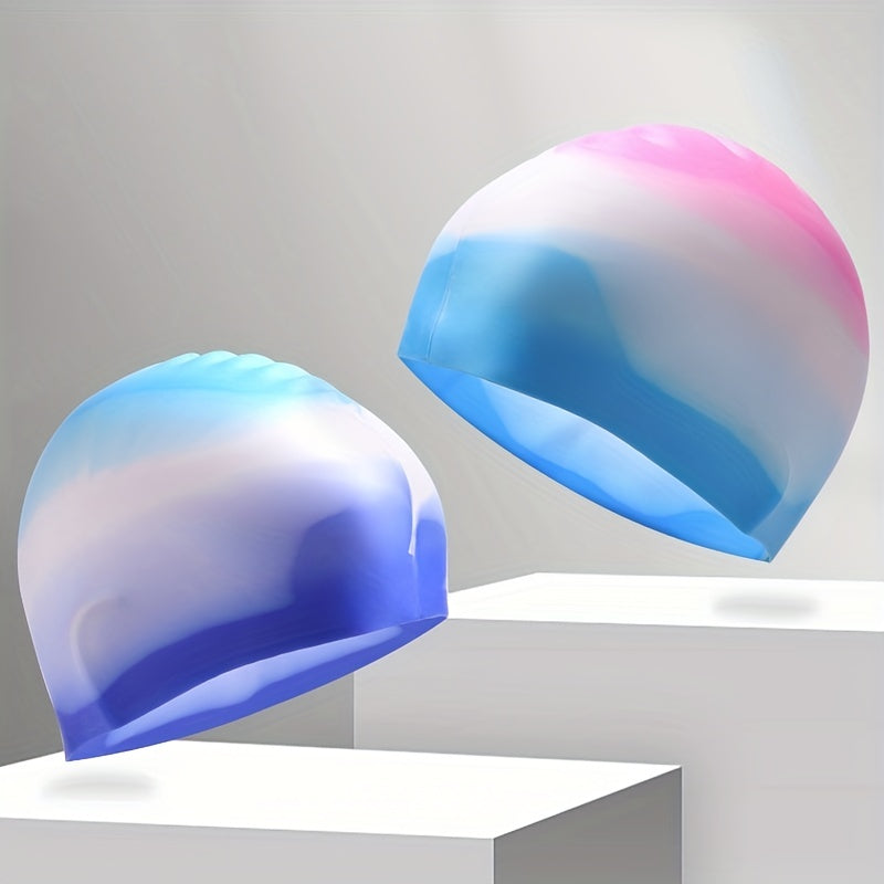 1pc Adults Silicone Waterproof Swimming Cap - Soft, Flexible, and Durable Headgear for Comfortable Swimming - Easy to Put On and Take Off, Perfect for Recreational and Competitive Swimmers