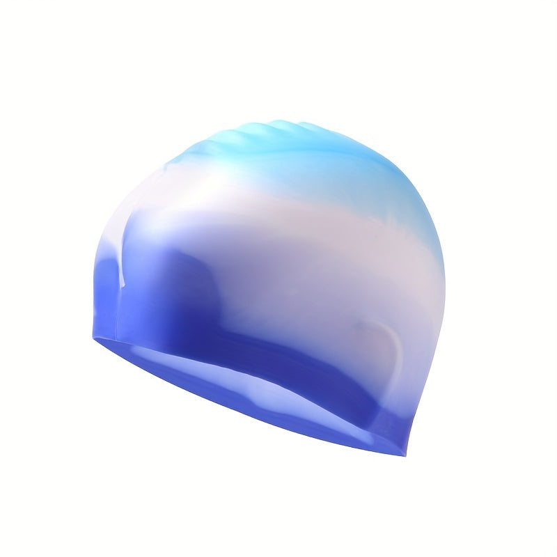 1pc Adults Silicone Waterproof Swimming Cap - Soft, Flexible, and Durable Headgear for Comfortable Swimming - Easy to Put On and Take Off, Perfect for Recreational and Competitive Swimmers