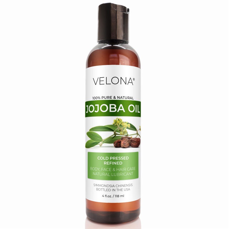 Jojoba Oil by Velona 2 Fl Oz - 1 Gallon / 128 Fl Oz | 100% Pure and Natural Carrier Oil | Clear, Refined, Cold Pressed | Moisturizing Face
