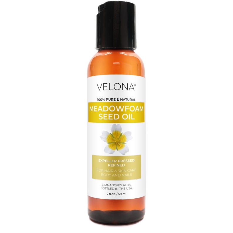 Meadowfoam Seed Oil by Velona 2 Fl Oz - 7 lb | 100% Pure and Natural Carrier Oil | Refined, Cold pressed | Cooking