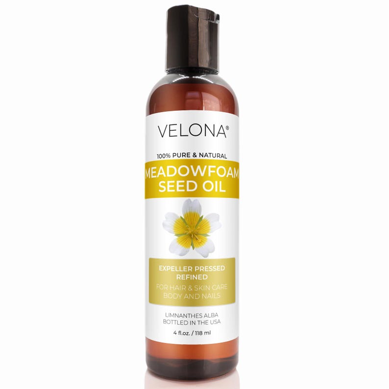 Meadowfoam Seed Oil by Velona 2 Fl Oz - 7 lb | 100% Pure and Natural Carrier Oil | Refined, Cold pressed | Cooking