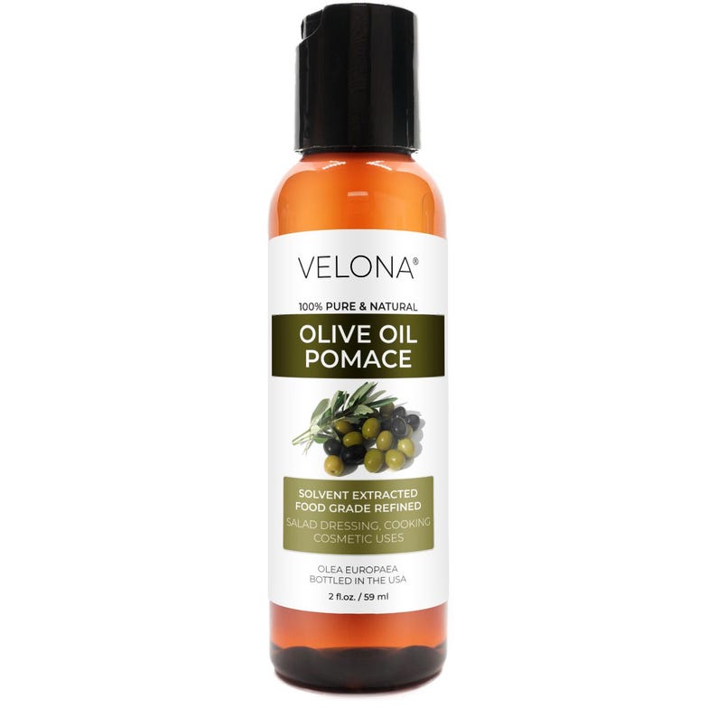 Olive Pomace Oil by Velona 2 Fl Oz - 1 Gallon / 128 Fl Oz | 100% Pure and Natural Carrier Oil | Refined | Cooking
