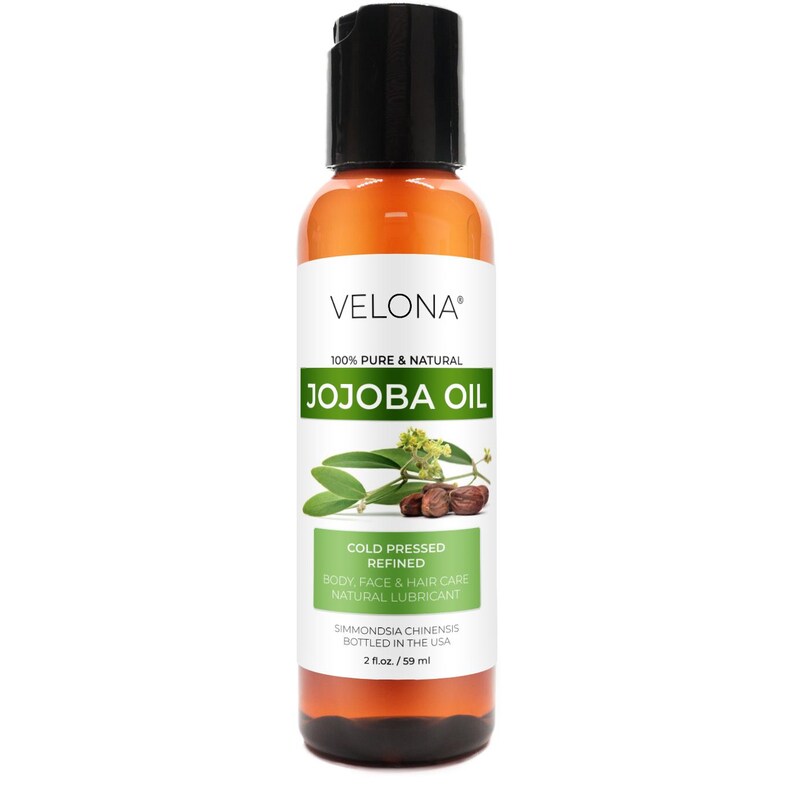 Jojoba Oil by Velona 2 Fl Oz - 1 Gallon / 128 Fl Oz | 100% Pure and Natural Carrier Oil | Clear, Refined, Cold Pressed | Moisturizing Face
