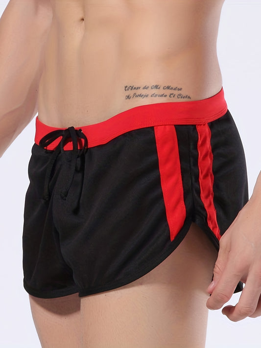 1pair Men's Casual Quick Drying Sports Shorts, Breathable Loose Training Shorts Swimming Trunks