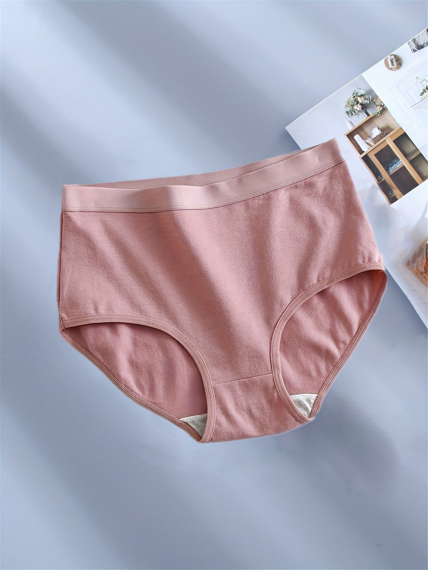 10pcs Solid Seamless High Waist Briefs, Sexy Comfy Breathable Stretchy Intimates Panties, Women's Lingerie & Underwear