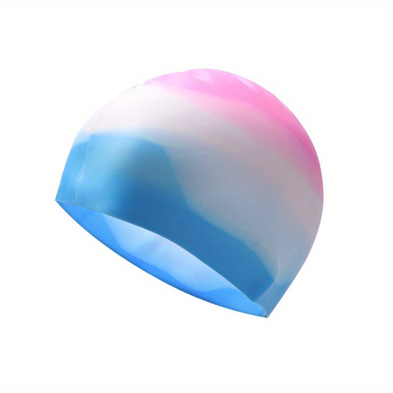 1pc Adults Silicone Waterproof Swimming Cap - Soft, Flexible, and Durable Headgear for Comfortable Swimming - Easy to Put On and Take Off, Perfect for Recreational and Competitive Swimmers