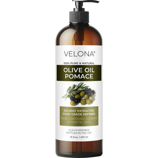 Olive Pomace Oil by Velona 2 Fl Oz - 1 Gallon / 128 Fl Oz | 100% Pure and Natural Carrier Oil | Refined | Cooking