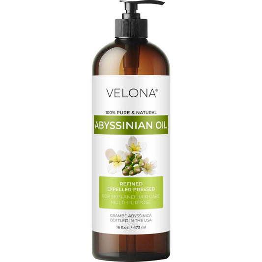 Abyssinian Oil by Velona 2 Fl Oz-1 Gallon/128 Fl Oz | 100% Pure and Natural Carrier Oil | Expeller Pressed | Hair, Body Care | Enjoy Results